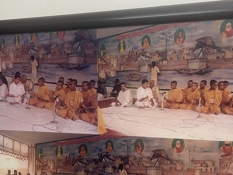 Photograph of a framed historical institutional group image.